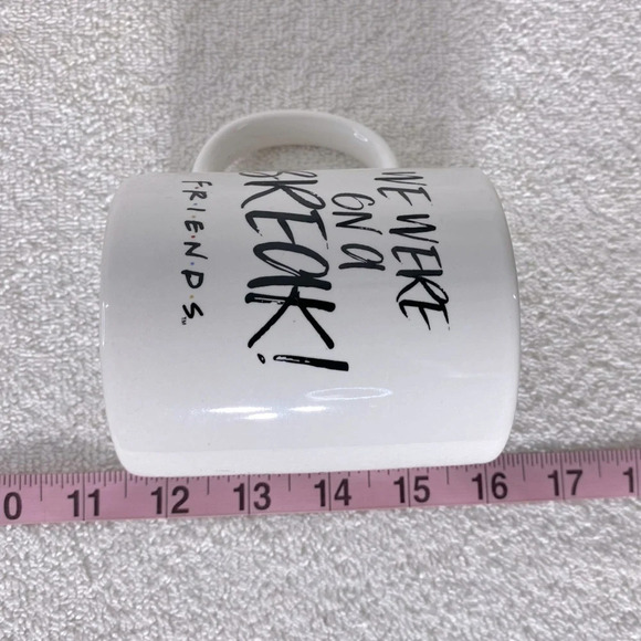 Modern Gourmet Foods Stoneware FRIENDS We Were On A Break Mug Coffee Cup - Picture 9 of 9
